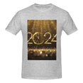 thumbnail image 4 of Bingfone 2024 Happy New Year Men'S Loose Fit Short-Sleeve Pocket T-Shirt, 4 of 7