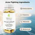 thumbnail image 3 of Innate Skin Clear Skin Acne Vitamins Hormonal Acne Treatment Vegan Soy-Free 60 Count Capsules, 3 of 9