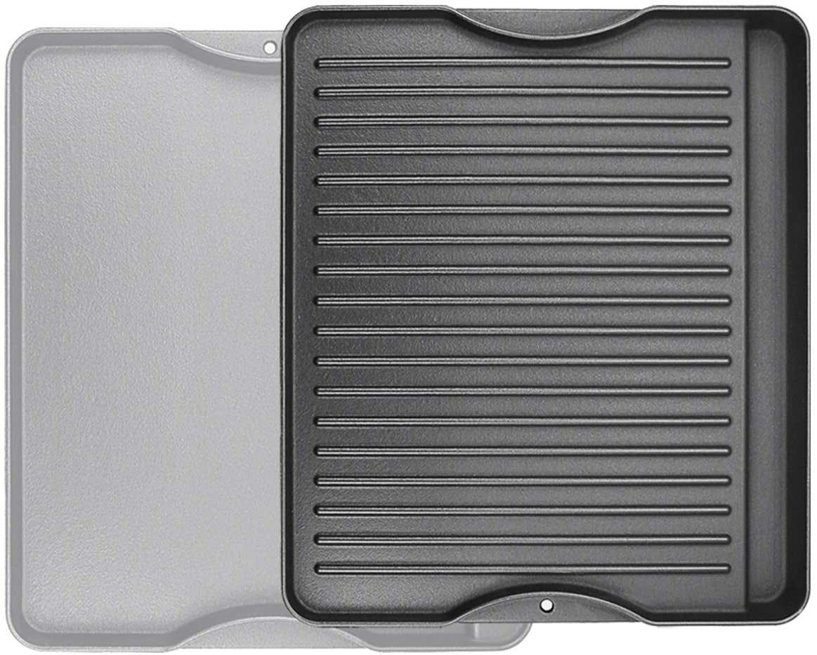 Fry Griddle for GAS Grill, 25x 16” Cooking Griddle Pan Flat Top Plate for GAS Stove, Grills Fits Camping Stove Outdoor Tailgating Parties Grilling