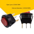 thumbnail image 4 of xinxinxx 5pcs Mini Round Boat Rocker Power Switches 12A/250V 2 Pin ON-OFF Plastic Push Button Switch, 4 of 8
