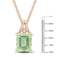 thumbnail image 3 of Everly Women's 5.5CT TGW Green Quartz and White Topaz Rose Gold Plated Pendant, 3 of 6
