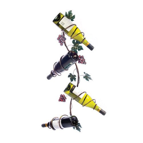 Grapevine Vertical 4 Bottle Wine Rack by Twine®