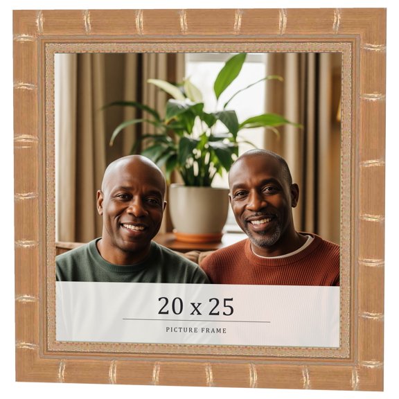 20x25 Frame Gold Real Wood Picture Frame Width 1.5 inches | Interior Frame Depth 0.5 inches |