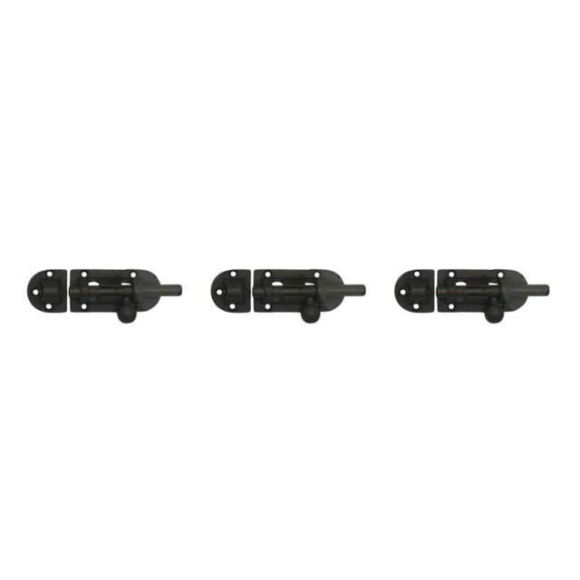 Pestillo de puerta Riwesomey Color sólido Reemplazo estilo chino Preperforado Decorativo Negro
