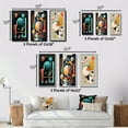 thumbnail image 4 of Designart "Essential Dimensions of Minimal Bauhaus II" Modern Geometric Framed Wall Art Set Of 3 - Blue Abstract Geometric Frame Gallery Wall Set For Home Decor, 4 of 6
