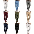 thumbnail image 2 of Dpytoraw Men's Relaxed Fit Corduroy Dress Pants Straight Leg Business Casual Trousers Red L, 2 of 5