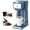 CM206SB-Gray Blue, variant on 2 in 1 Single Serve Coffee Maker for K Cup Pods & Ground Coffee, Mini K Cup Coffee Machine with 6 to 14 oz Brew Sizes, Single Cup Coffee Brewer with One-Press Fast Brewing, Reusable Filters,Blue