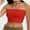 Red, variant on Women's Basic Casual Strapless Backless Bandeau Tube Top