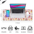 thumbnail image 5 of Long Mouse Pads for Desk,Colorful Princess Castle Carriage Desk Mats on Top Of Desks, Desk Mouse Pad Extra Large with 3mm Non-Slip Base and Stitched Edge for Gaming,Work,Home 31.5"x11.8", 5 of 5