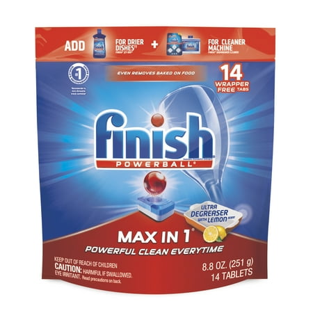 Finish Powerball Max in 1, 14 Tabs, Dishwasher Detergent (Best Price Finish Dishwasher Tablets)