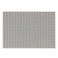 thumbnail image 1 of Abstract Cutting Board, Rhombus Style Petals Bicolor Geometric Floral Arrangement Simple Design, Decorative Tempered Glass Cutting and Serving Board, Small Size, Vermilion and Blue, by Ambesonne, 1 of 1
