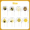 thumbnail image 4 of Pretyps 32 piezas de toppers para cupcakes de abejita con glitter, 4 of 7