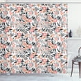 thumbnail image 1 of Ambesonne Garden Art Shower Curtain, Flowering Field, 69"Wx75"L, Charcoal Grey Mustard, 1 of 3
