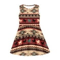 thumbnail image 3 of FOR U DESIGNS Southwest Aztec Horse Sleeveless Sundress Tank Dress Lightweight Knee Length Jumpskirt Trendy School Dance Outfits Girls Casual Twirl Dresses Size 3-4, 3 of 6