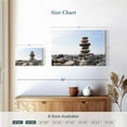 thumbnail image 4 of Elephant Stock Seaside Stone Stack Wall Art - Horizontal Canvas Wall Art - Living Room Wall Decor - Wellness Canvas - Gray And Blue Decor - 12" x 8", 4 of 8