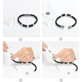 thumbnail image 6 of Lava Stone Leather Cremation Memorial Urn Bracelet Tiger Eye Stone Cremation Bangle Keepsake Urn Bracelet for Ashes For Women/Men, 6 of 7
