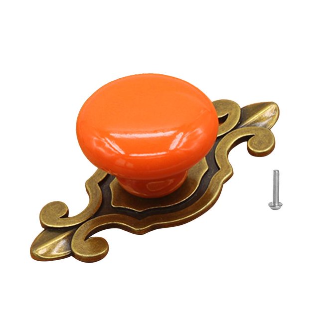 Perillas Del Cajón De De La Manija Del Tirón Del Color Del Del Para , Guardarropa, Muebles, pequeña sala Del naranja