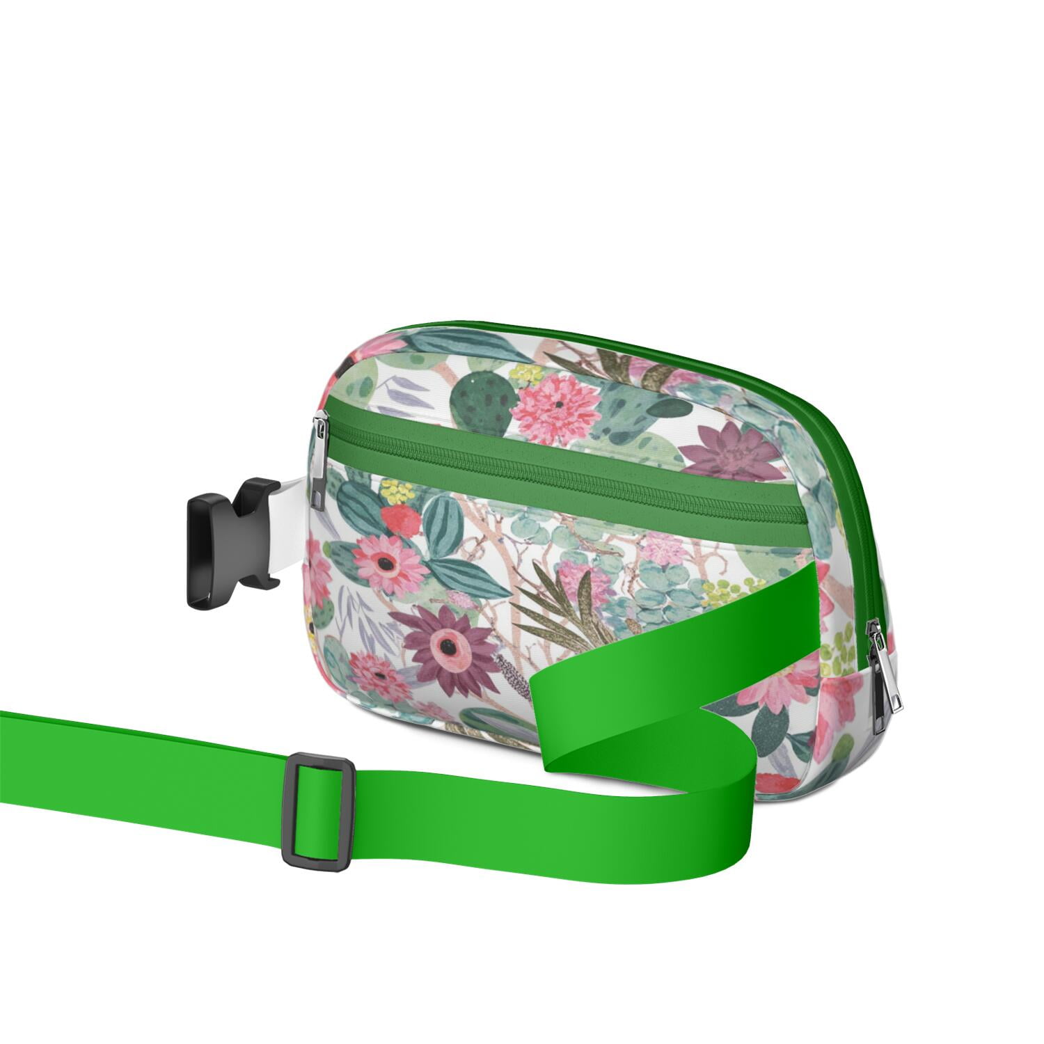 Crossbody Belt Bag Cactus Fashion Belt Bag Small Cross Body Bags for Women Casual Waist Packs with Adjustable Strap Waterproof Belt Bag for Workout Running Travelling