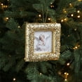 thumbnail image 2 of Luoshdecor Picture Frames Hanging Ornament,Gold Sliver Glitter Photo Frame for Christmas Tree Home Decor 5.3 in, 2 of 6