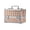 Rose Gold, variant on Makeup Train Case, Cosmetic Box, Portable Makeup Case Organizer 2 Trays Makeup Storage For Cosmetologist Aesthetic Supplies Nail Tech Traveling Makeup Box