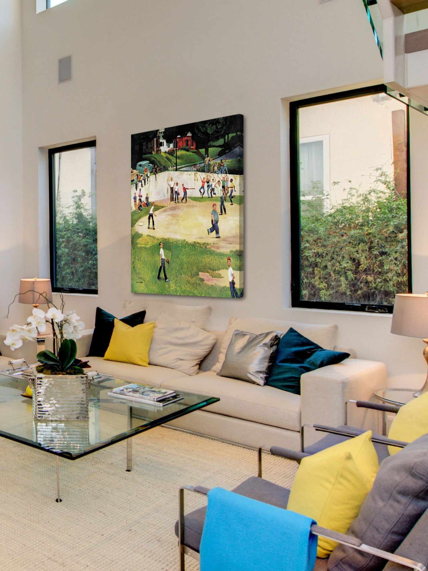 Marmont Hill Sandlot Homerun by John Falter Painting Print on Canvas