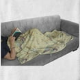 thumbnail image 6 of Sea Animals Soft Flannel Fleece Blanket, Sketch of Dolphins with Colorful Butterfly Ornamentals Ocean Life Illustration, Cozy Plush for Indoor and Outdoor Use, 70" x 90", Multicolor, by Ambesonne, 6 of 6