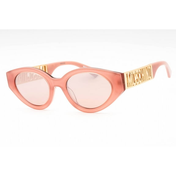 Moschino MOS160/S 035J 2S Women's Pink Oval Frame Sunglasses