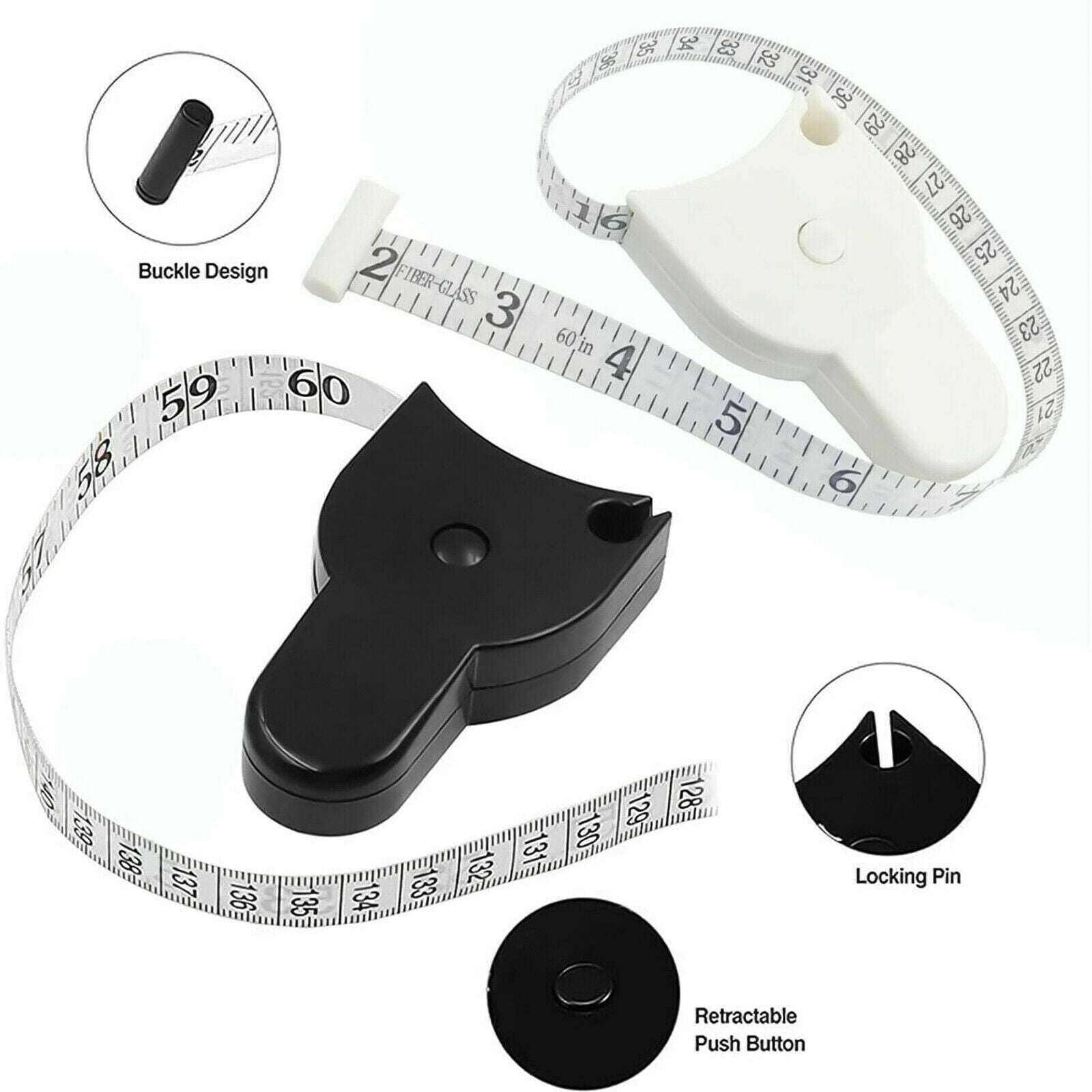 Tools Home Improvement Automatic Telescopic Tape Measure, Body Tape  Measure,Self- Body Measuring Ruler,Retractable Inch Scales Ruler, Waist  Tape Measure 