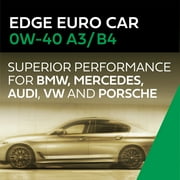 Castrol EDGE Euro 0W-40 A3/B4 Advanced Full Synthetic Motor Oil, 5 Quarts