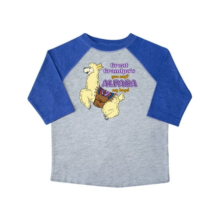 

Inktastic Cute Jumping Alpaca-Great Grandpa s You Say ALPACA my bags! Gift Toddler Boy or Toddler Girl T-Shirt