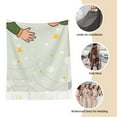 thumbnail image 6 of Cauagu Gnome Holding A Pumpkin Print Women Wrap Shawl tassels Scarves Retro Scarf 77.6"X28.3", 6 of 8