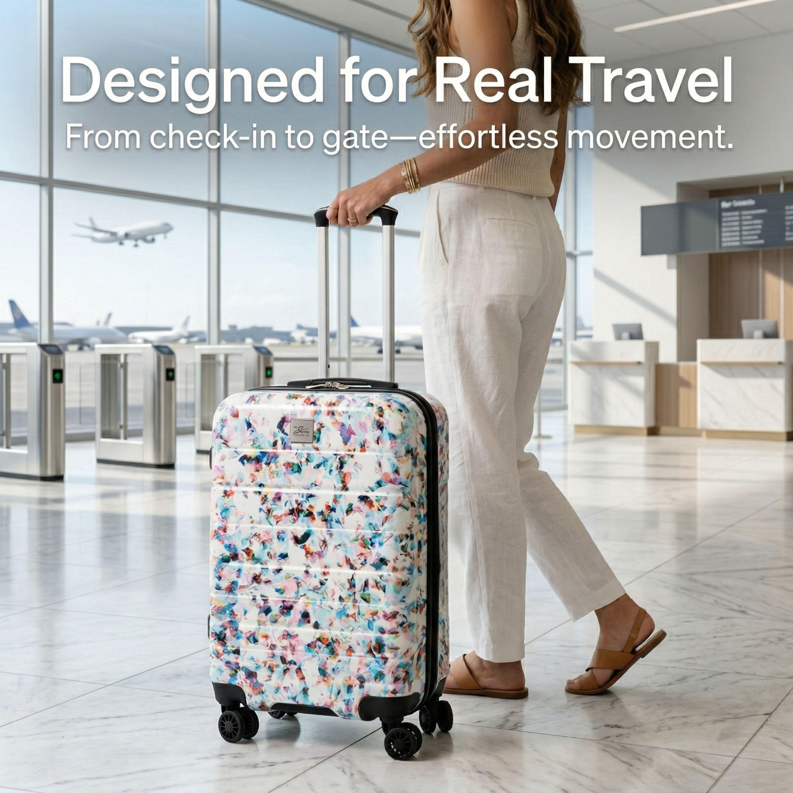 Skyway Luggage Epic 2.0 28" Hardside 8-Wheel Large Check-In Spinner