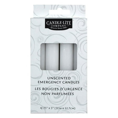 Candle-Lite White Unscented Scent Household Emergency Candles