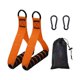 thumbnail image 4 of 2 piezas de mangos de ejercicio, accesorios de agarre para sistema de poleas de gimnasio en casa, entrenamiento de fuerza. Naranja, 4 of 9