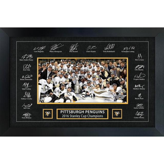Pittsburgh Penguins 2016 Stanley Cup Replica Signature Frame