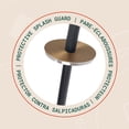 thumbnail image 4 of Acento Slim Round Holder Metal Removable Plastic Liner Tall Toilet Brush in Soft Touch Black Gold, 4 of 11