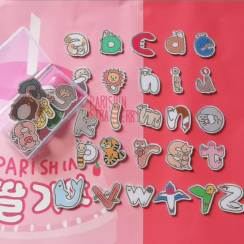 JOCHA ABC Animal Magnets - Jumbo Alphabet Fridge Magnets For Preschool Learning & Spelling