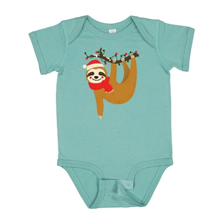 

Inktastic Christmas Sloth Gift Baby Boy or Baby Girl Bodysuit