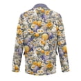 thumbnail image 4 of Dwelliawo Easter Mens Corduroy Blazer Slim Fit Graphic Printed Wear Corduroy Suit Jackets Long Sleeve Sport Coats Single Breasted Notched Lape Formal Blazer Formal Business Mens Blazer Khaki XL, 4 of 5