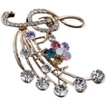 thumbnail image 4 of Rhinestone Music Symbol Brooch Pin Music Note Sweater Brooch Pin Women Brooch, 4 of 7