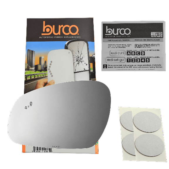 Burco 4824B Driver Side Replacement Mirror Glass w/Blind Spot Compatible with 2019-2023 Genesis G70