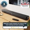thumbnail image 3 of Barra de sonido Bluetooth Majority de 140 W para Smart TV | Barra de Sonido Inalámbrica 2.1 de 31" para TV con Sonido 3D | Altavoces para TV Barra de Sonido con Subwoofer Incorporado | HDMI, AUX, Mini, 3 of 5