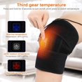 thumbnail image 2 of Heated Knee Pads for Arthritis, Heated Knee Massage Wrap Hot Therapy Compress to Warm Joint Relief Pain of Knee Stiff Arthritis Meniscus ,with USB No Batter,SIN, 2 of 6