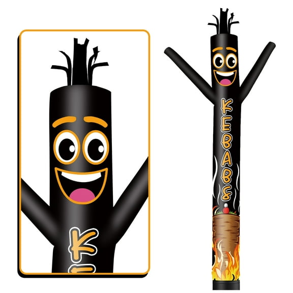 Kebabs Inflatable Tube Man Wacky Wavy Dancing Guy for Outdoor Decoration Advertising Business Promotion (Blower Not Included)