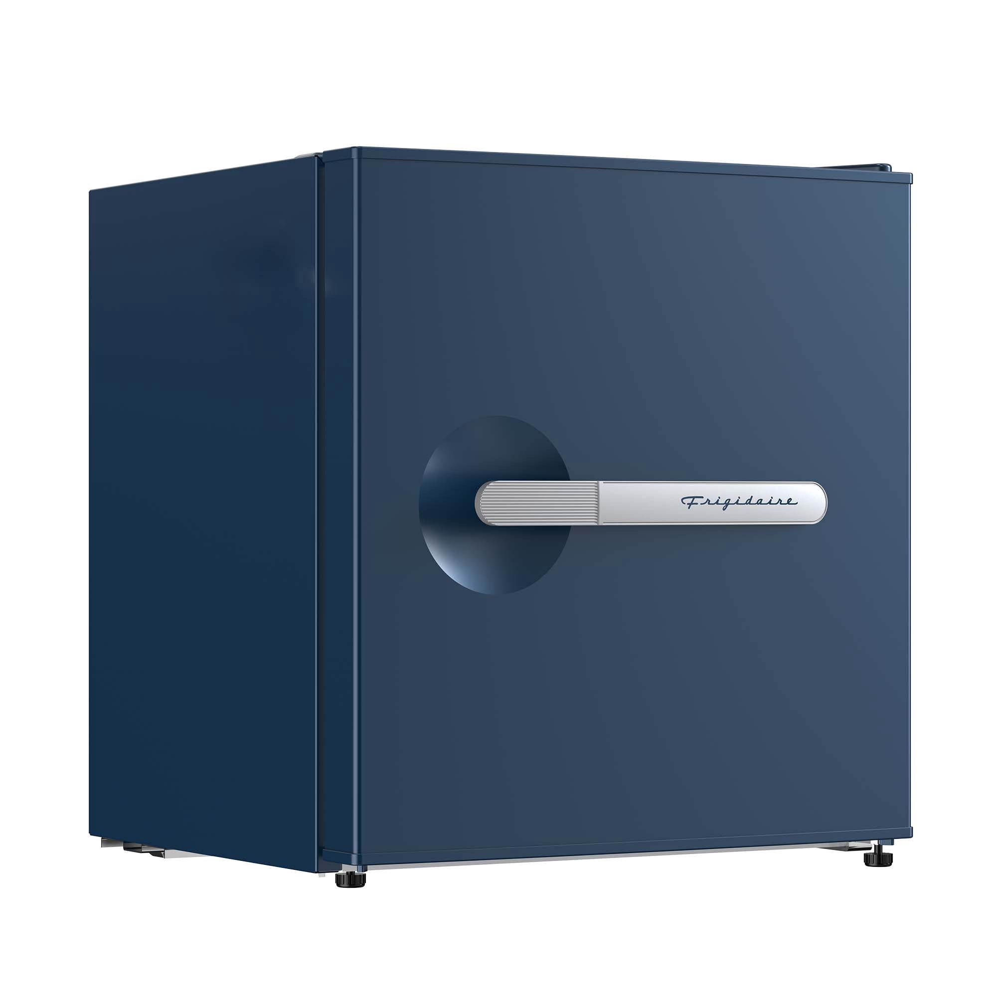 Frigidaire 1.6 Cu. ft. Retro Compact Refrigerator with Chiller Compartment, Mini Fridge for Bedroom, Dorm, Office, Azure