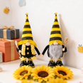 thumbnail image 6 of Stretchy Bumblebee Gnome Plush Doll - With Striped Bumblebee Hat & Shoes, Long White Beard, Holding Honey Dipper, Stretchy Feature, No Tag - For Home Decor, Spring Decoration, Honey Bee Theme Party,, 6 of 9