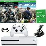 Xbox One S 1TB Gears of War 4 Bundle With Watch Dogs 2 & Dual Charger