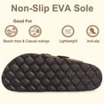thumbnail image 5 of Litfun Suede Cork Footbed Sandals for Women Summer Arch Support Slide Sandals with Adjustable Buckles, Brown, 5 of 6