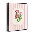 thumbnail image 2 of Stupell Industries French Country Magenta Tulips over Stripes Black Framed Giclee Art, 11 x 14, by Diane Neukirch, 2 of 8