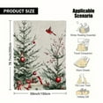 thumbnail image 5 of 1pc Elegant Christmas Throw Blanket - Soft Flannel All-Season Cozy Blanket with Red & Green Pine Tree Design, Lightweight for Sofa, Couch, Bed, Travel - Perfect Holiday Gift For Home, Office, Or Chri, 5 of 10